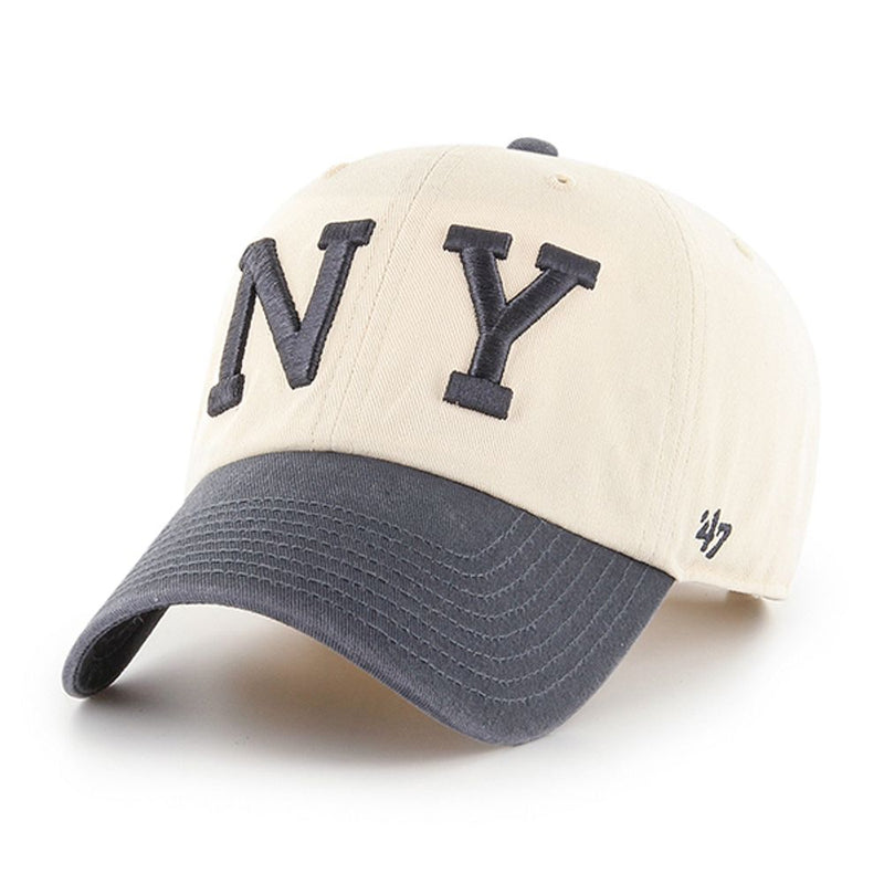 New York Yankees Cooperstown 47 Brand Clean Up Dad Hat Natural/Vintage Navy