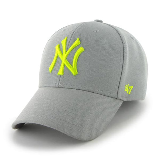 New York Yankees Gray Neon Green 47 Brand MVP Hat
