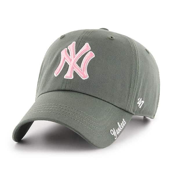 New York Yankees Women's 47 Brand Miata Clean Up Dad Hat Moss Green