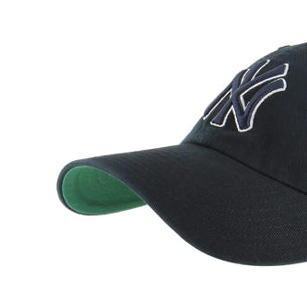 New York Yankees Cooperstown Black 47 Brand Double Under Clean Up Dad Hat
