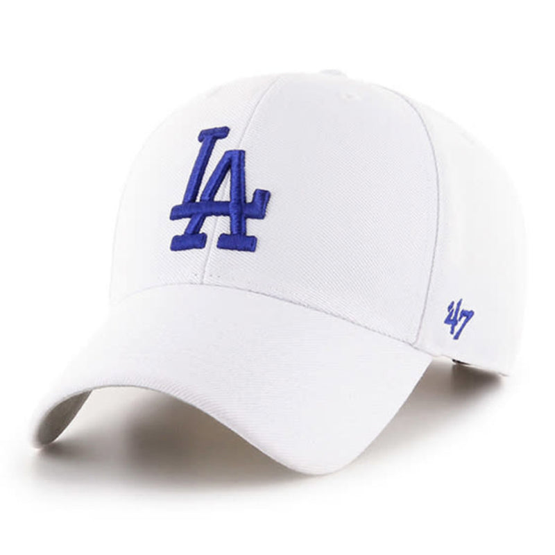 Los Angeles Dodgers White Royal 47 Brand MVP Hat