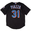 New York Mets 2000 Mike Piazza Mitchell & Ness Authentic Button Front Jersey Black