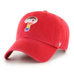 Philadelphia Phillies Red 47 Brand Pride Clean Up Dad Hat