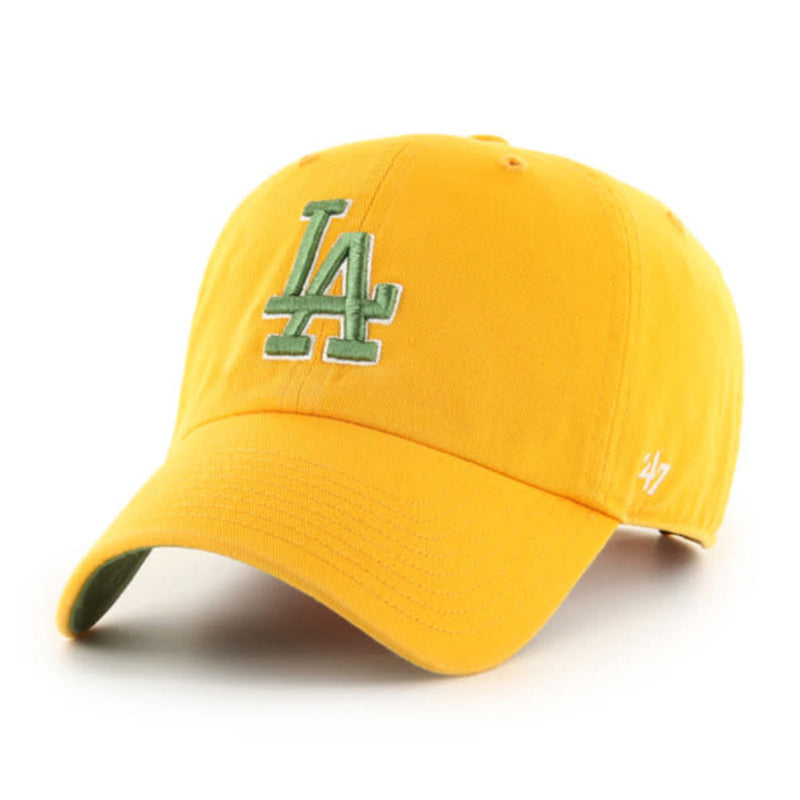 Los Angeles Dodgers Gold 47 Brand Ballpark Clean Up Dad Hat